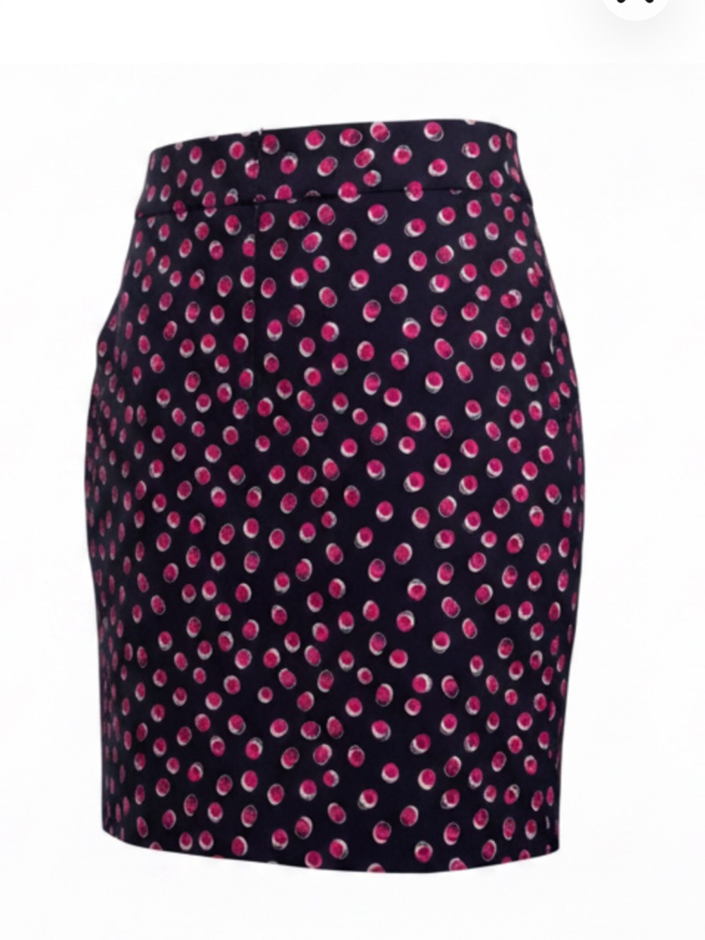Talbots
Talbots Polka Dot Pencil Skirt
Navy Blue White Magenta Circles Size 16